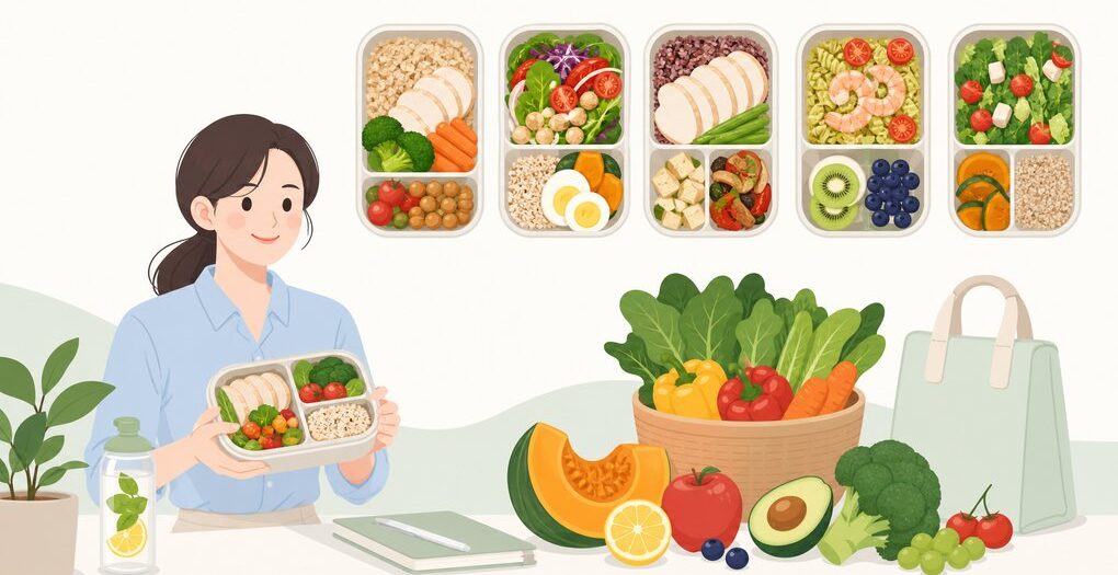 직장인 점심 도시락 다이어트 식단, 일주일 예시로 바로 따라하기