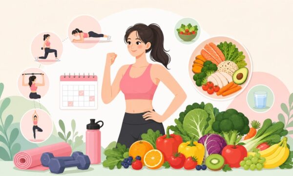 헬스 초보 여성, 운동 루틴과 식단 어떻게 병행할까? 4주 가이드